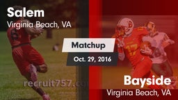Matchup: Salem vs. Bayside  2016