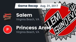 Recap: Salem  vs. Princess Anne  2017