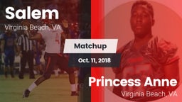 Matchup: Salem vs. Princess Anne  2018