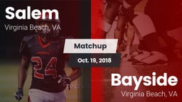 Matchup: Salem vs. Bayside  2018