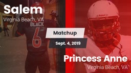 Matchup: Salem vs. Princess Anne  2019