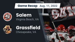 Recap: Salem  vs. Grassfield  2022
