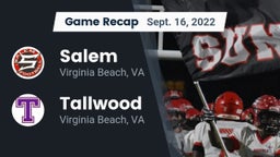 Recap: Salem  vs. Tallwood  2022