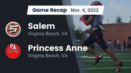 Recap: Salem  vs. Princess Anne  2022