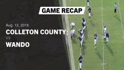 Recap: Colleton County  vs. Wando  2016