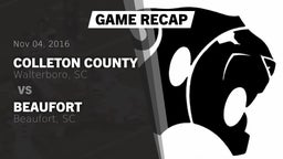 Recap: Colleton County  vs. Beaufort  2016