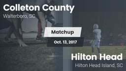 Matchup: Colleton County vs. Hilton Head  2017