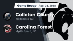 Recap: Colleton County  vs. Carolina Forest  2018