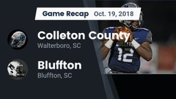 Recap: Colleton County  vs. Bluffton  2018