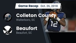 Recap: Colleton County  vs. Beaufort  2018