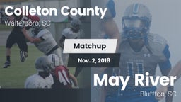Matchup: Colleton County vs. May River  2018