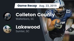 Recap: Colleton County  vs. Lakewood  2019
