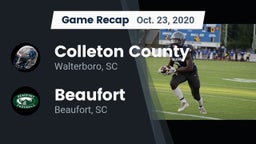 Recap: Colleton County  vs. Beaufort  2020