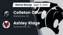 Recap: Colleton County  vs. Ashley Ridge  2022