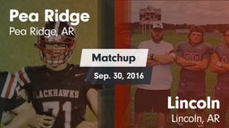 Matchup: Pea Ridge vs. Lincoln  2016