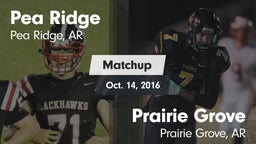 Matchup: Pea Ridge vs. Prairie Grove  2016