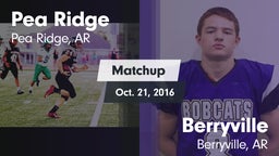 Matchup: Pea Ridge vs. Berryville  2016