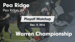 Matchup: Pea Ridge vs. Warren Championship 2016