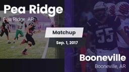 Matchup: Pea Ridge vs. Booneville  2017