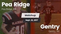 Matchup: Pea Ridge vs. Gentry  2017