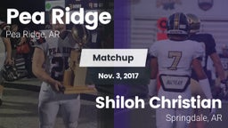 Matchup: Pea Ridge vs. Shiloh Christian  2017
