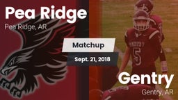 Matchup: Pea Ridge vs. Gentry  2018