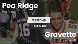 Matchup: Pea Ridge vs. Gravette  2018