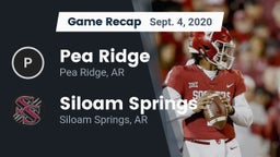 Recap: Pea Ridge  vs. Siloam Springs  2020