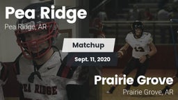 Matchup: Pea Ridge vs. Prairie Grove  2020