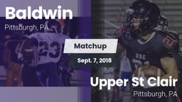Matchup: Baldwin vs. Upper St Clair 2018