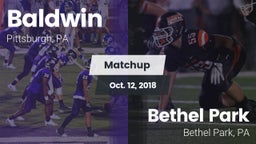Matchup: Baldwin vs. Bethel Park  2018