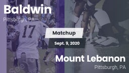 Matchup: Baldwin vs. Mount Lebanon 2020