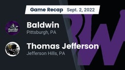 Recap: Baldwin  vs. Thomas Jefferson  2022