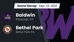 Recap: Baldwin  vs. Bethel Park  2022