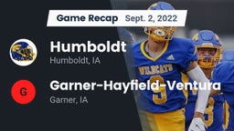 Recap: Humboldt  vs. Garner-Hayfield-Ventura  2022