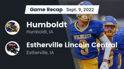 Recap: Humboldt  vs. Estherville Lincoln Central  2022