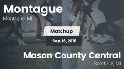 Matchup: Montague vs. Mason County Central  2016