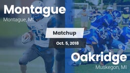 Matchup: Montague  vs. Oakridge  2018