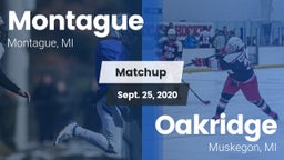 Matchup: Montague  vs. Oakridge  2020