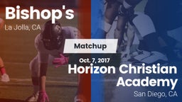 Matchup: Bishop's vs. Horizon Christian Academy 2017