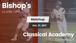 Matchup: Bishop's vs. Classical Academy  2017