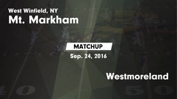 Matchup: Mt. Markham vs. Westmoreland 2016