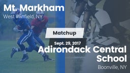 Matchup: Mt. Markham vs. Adirondack Central School 2017