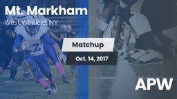 Matchup: Mt. Markham vs. APW 2017