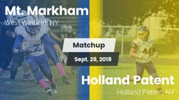 Matchup: Mt. Markham vs. Holland Patent  2018