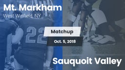 Matchup: Mt. Markham vs. Sauquoit Valley 2018