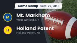 Recap: Mt. Markham  vs. Holland Patent  2018
