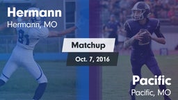 Matchup: Hermann vs. Pacific  2016