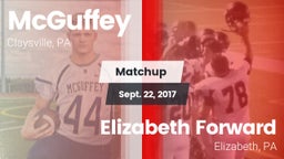 Matchup: McGuffey vs. Elizabeth Forward  2017