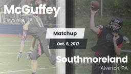 Matchup: McGuffey vs. Southmoreland  2017